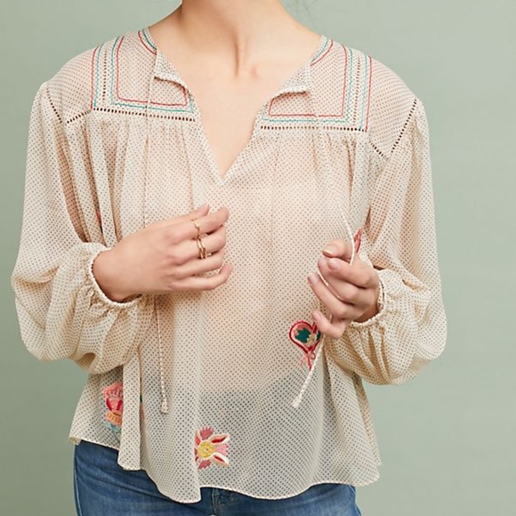 Anthropologie Peasant Style Top, Sz S, NWT - Picture 1 of 6
